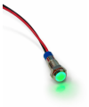 Green color Waterproof Metal indicator Light 12V with Cable