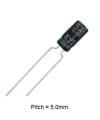 47uF 16V 85C Radial Electrolytic Capacitor 5x11mm SAMXON