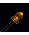 LED 8mm Yellow Color Water Clear Lens