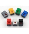 White Push Switch Momentary SPDT PCB PINS LED Mount 