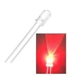 12V Red LED 5mm Water clear Lens