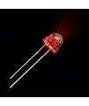 LED 4.8mm Red Color Clear Lens