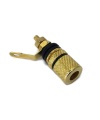 Black Speaker Terminal Binding Post Gold Plated