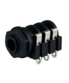 REAN NYS212 6.35mm 1/4" Stereo Insulated Unswitched Socket Jack Solder Lug