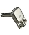 6.35mm 1/4" Mono Right Angle Metal Square Plug