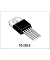 TC4429 FET Driver 55nS On/55nS Off 1 outputs 6A  Inverting TO-220-5
