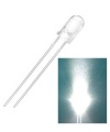 LED 5mm White Flashing Water Clear 