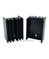 Heat Sink TO-220 8 Fins 20mm Aluminium Black