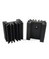 Heat Sink TO-220 14 Fins 25mm Aluminium Black