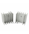 Heat Sink TO-220 10 Fins 1 Inch Aluminium White