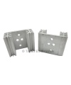 Heatsink TO-3 18 Fins 1 Module Aluminium White