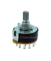 Rotary Switch 2 Pole 4 Position ALPHA SR2511 17mm
