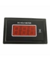Digital DC Voltmeter 50 VDC Red