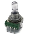 Rotary 100K OHM Linear Taper 14mm Potentiometer Transparent Spline Shaft