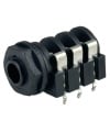 REAN NYS216 6.35mm 1/4" Stereo Insulated Unswitched Socket Jack PCB