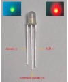 Bi-color LED Red/Green 5mm Common Anode