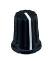 Black Pioneer DJ controller knob 16x20mm D-Shaft