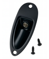 Black 6.35mm 1/4" Boat style Guitar Jack socket
