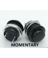 PUSH BUTTON SWITCH MOMENTARY Black Color SPST 3A 250VAC