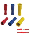 Female Bullet Insulated Crimp Terminal Blue Size 1.5mm² to 2.5mm²