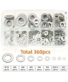 304 Stainless Steel Flat Washer SET 360PCS
