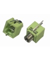 3.5mm GREEN Stereo Phone Jack NON-THREAD WQP-WQP495XY
