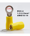 Crimp Ring Terminal Size M4 AWG16-14