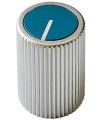 Aluminum Matt Blue top knob 14x19mm Shaft 6.00mm