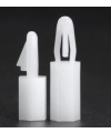 White Nylon Standoff Spacer Female Thread M3x6mm 