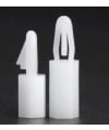 White Nylon Standoff Spacer Female Thread M3x15mm 
