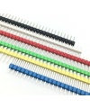 40 Pin 2.54mm Single Row Pin Header Strip Yellow color