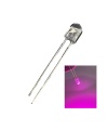 5mm Oval Pink LED 5mm Water Clear Lens edgeless 3V