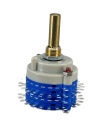 ROTARY SWITCH 2 POLE 21 POSITION Shaft 6.00mm Shorting