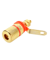 Red Speaker Terminal Binding Post Gold Plated