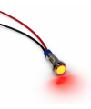 Red color Waterproof Metal indicator Light 12V with Cable
