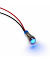 Blue color Waterproof Metal indicator Light 12V with Cable