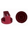Aluminum Davies 1510 Clone Red Knob Shaft Hole 6.35mm