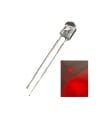 	5mm Oval Red LED 5mm Transparent Lens edgeless 3V