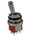 Mini Toggle Switch 1M Series DPDT On-On Solder Lug