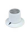 White Rogan knob 29x20mm Shaft 6.4mm