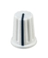 White Pioneer DJ controller knob 16x20mm D-Shaft
