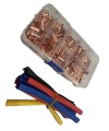 250PCS Copper Electrical Insulated Wire Connector Set with heat shrink tube
