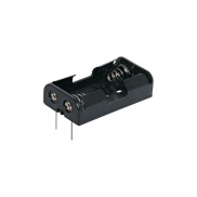 2 x AA Battery Holder Black with PCB Pin