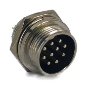 10 Pins Male circular connector 16mm GX16
