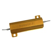 10K Ohm 50W 5% RX24 Gold Aluminum Housing Resistor