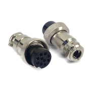 10 Pins Female circular connector 16mm GX16