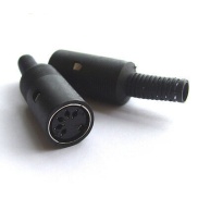 5 Pin MIDI connector Female 180°