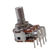 100K OHM Linear Dual Taper Potentiometer PCB Mount Round Shaft Dia: 6mm