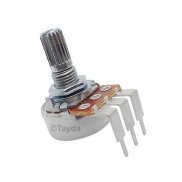 1M OHM Linear Taper Potentiometer Spline Shaft PCB Mount