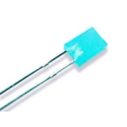 LED Rectangular Blue 2x5mm 